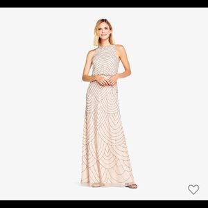 Adrianna Papell, Art Deco Beaded Dress size 12